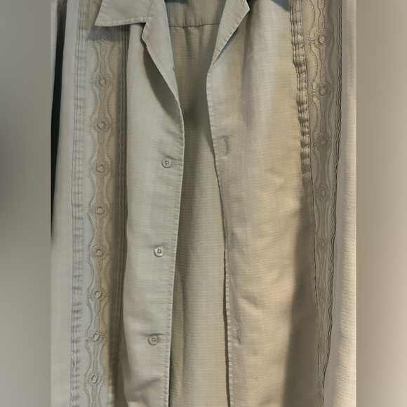 Men's Light Green Casual Button Down Shirt Size Large - Picture 3 of 5